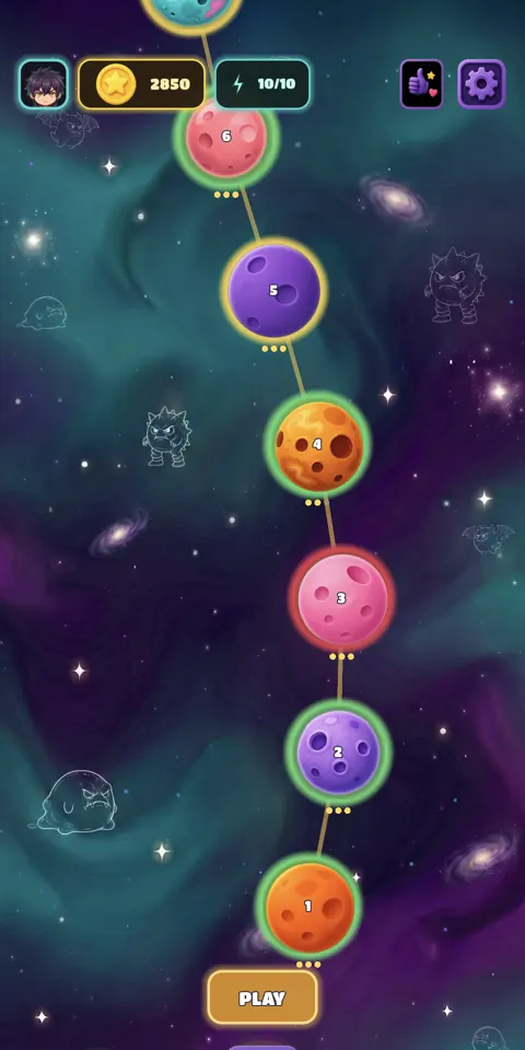 The planet level map