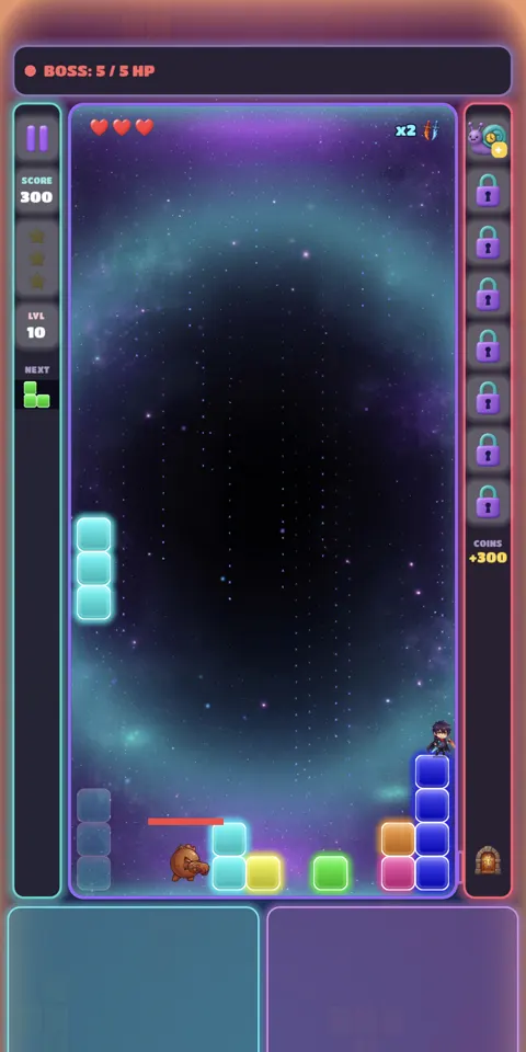 A boss fight